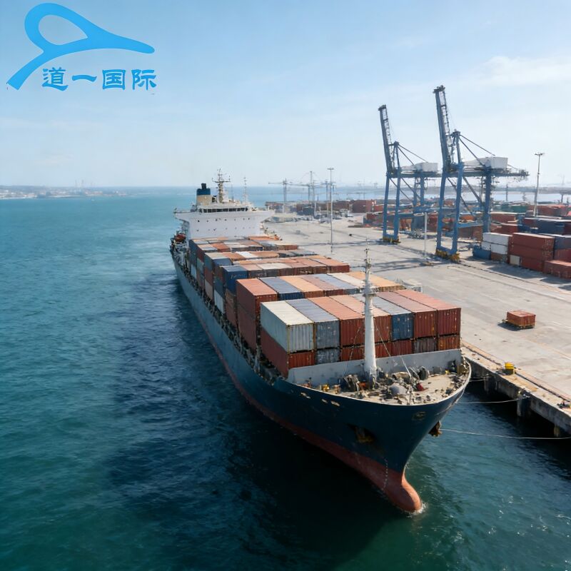 Powder Blue Sea Freight DDP Service with Double Clearance, Tax-Included Door-to-Door International Freight Forwarding
