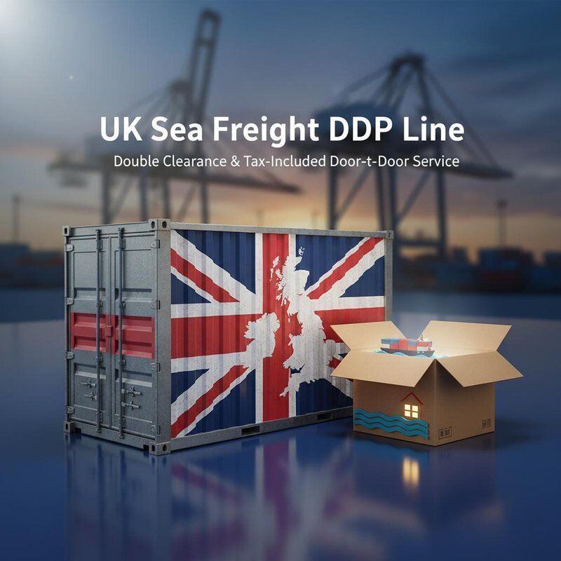 UK Sea Freight DDP Shipping with Double Clearance Tax-Included Door-to-Door Service