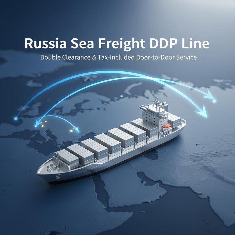 Russia Sea Freight DDP Shipping with Double Clearance, Tax-Included Door-to-Door Service
