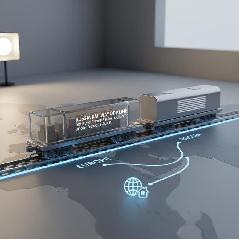 Russia Railway DDP Line with Double Clearance, Tax-Included Door-to-Door Service for Cross-Border Logistics