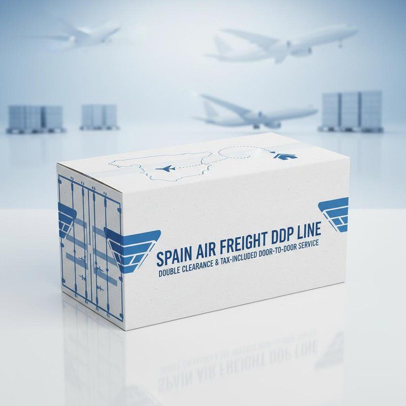Spain Air Freight DDP Shipping with Double Clearance, Tax-Included, and Door-to-Door Service