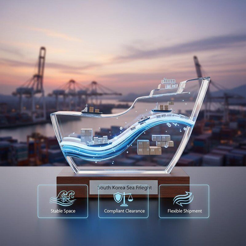 South Korea Sea Freight with Stable Space, Compliant Non-Tax-Inclusive Clearance & Flexible Shipment for International Freight Forwarding