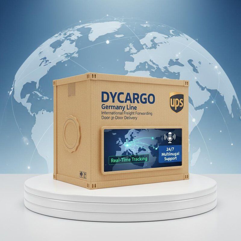 DYCARGO UPS Germany Line International Freight Forwarding with Door-to-Door Delivery Real-Time Tracking and 24/7 Multilingual Support