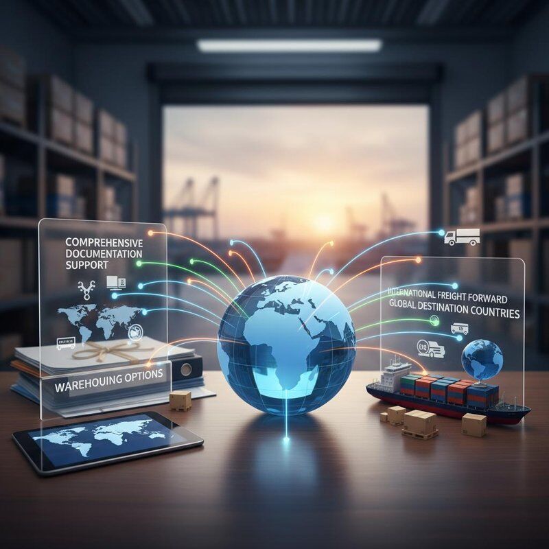 International Freight Forwarding Service with Global Destination Countries, Comprehensive Documentation Support, and Warehousing Options