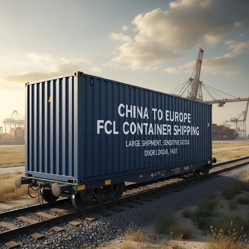 China to Europe FCL Container Shipping for Large Shipment and Sensitive Goods with Fast Door to Door Delivery
