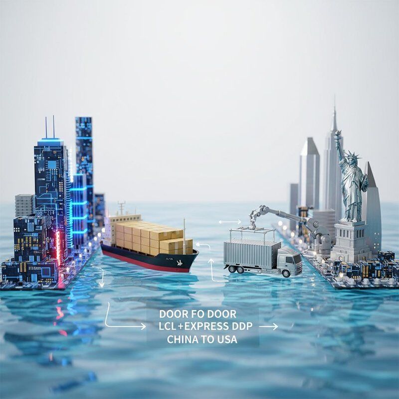 Door to Door Express LCL Sea Freight Shipping from China to USA with DDP Service