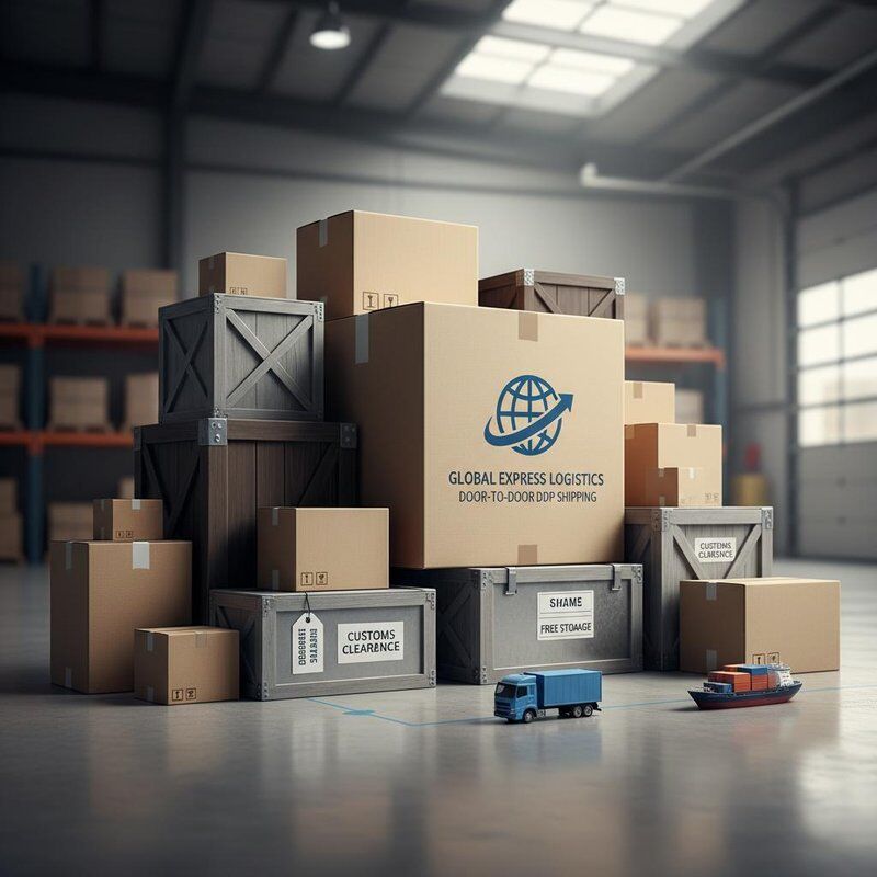 Professional Freight Forwarding and Shipping Agent Offering Door-to-Door DDP Shipping with Customs Clearance and Free Storage Services