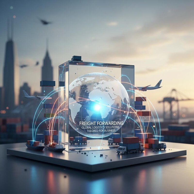 Internationale Spedition mit globalen Ursprungsländern, Zollabfertigung und Lagerhaltung für Geschäftsanforderungen