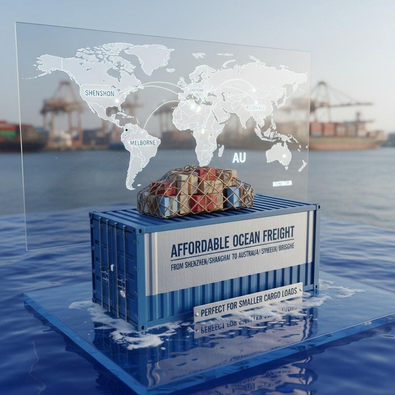 Affordable Ocean Freight from Shenzhen/Shanghai to Australia for Smaller Cargo Loads with International Freight Forwarding