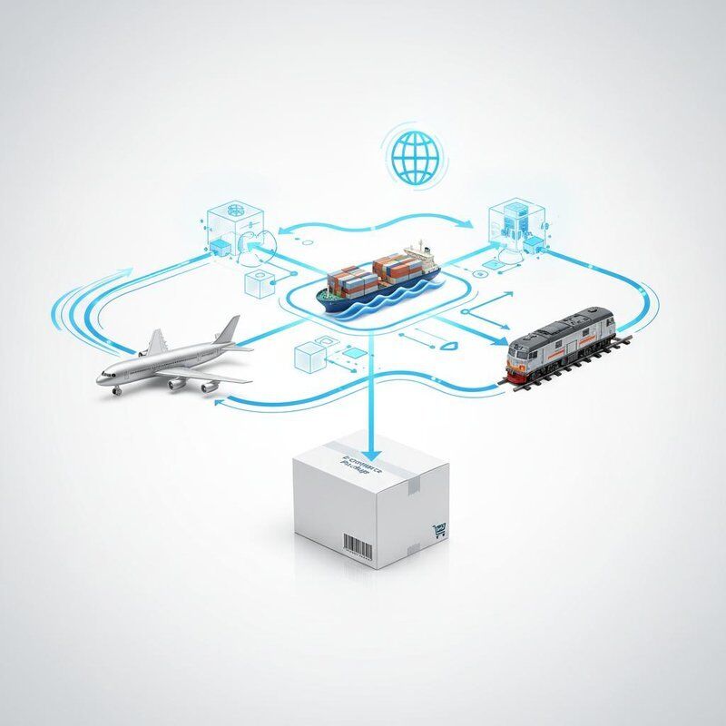 FBA Logistics Air Sea Rail Transport For Cross-border E-commerce