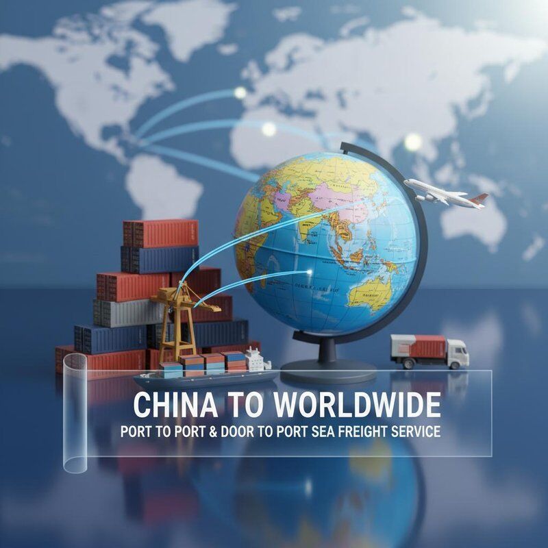 China to worldwide port to port and door to port sea freight service