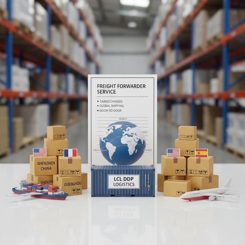 LCL DDP Transporteur à bas prix et service logistique pour l'expédition de marchandises de Chine aux États-Unis France Espagne