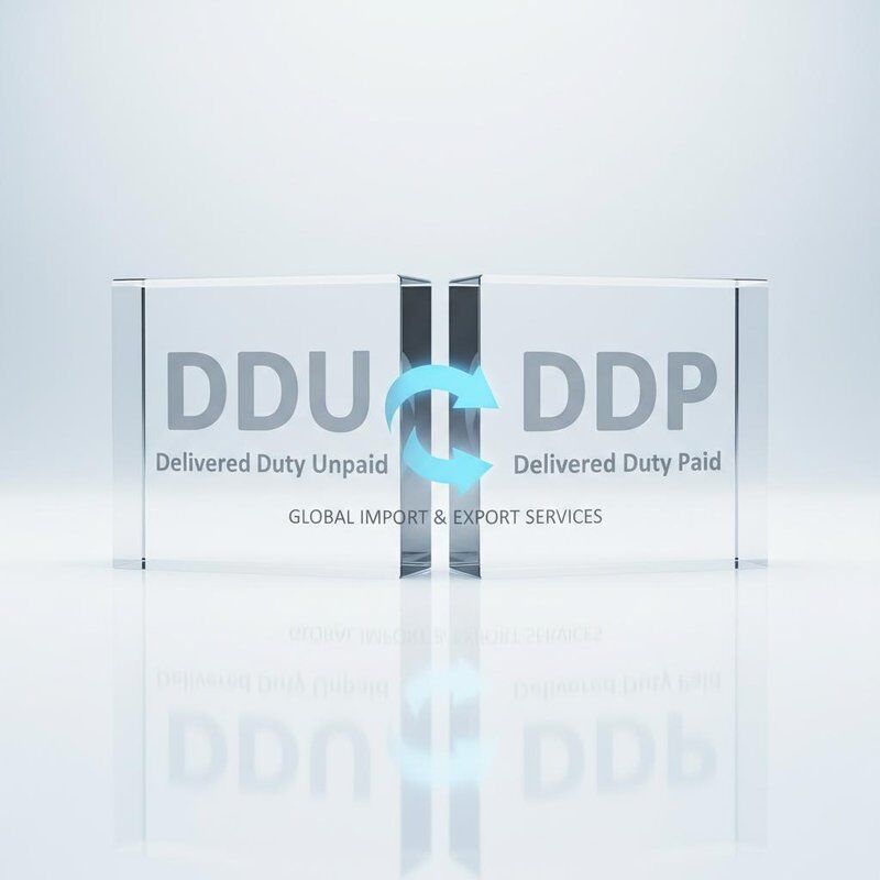 DDU DDP two optional service for global import and export merchants